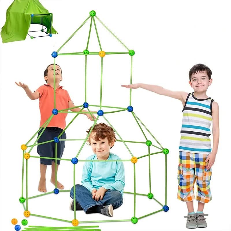 Den Building Kit for Kids, Fort Building Kit with Balls and Sticks – image 7