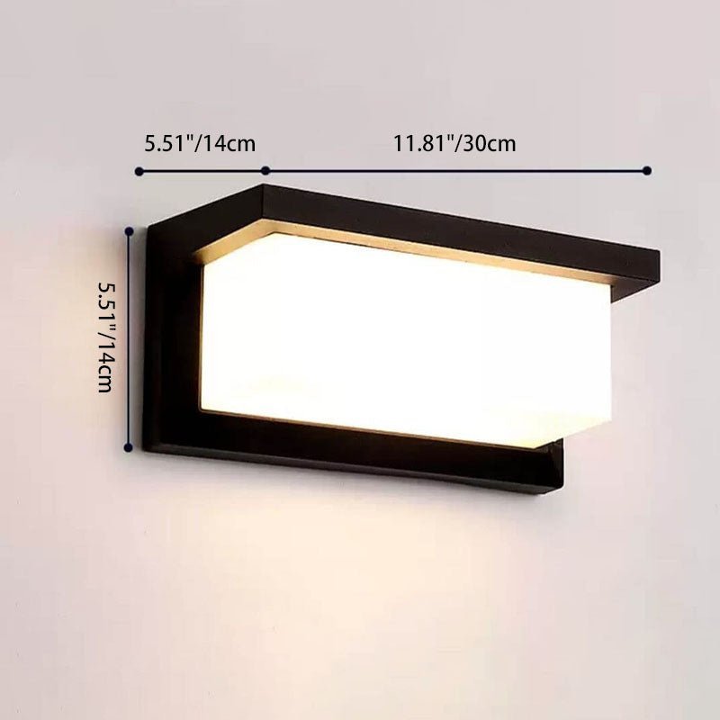 Outdoor Wall Lights with Sensor, Motion Sensor Security Light for Garage and Garden, Black Industrial Outdoor Lighting_04