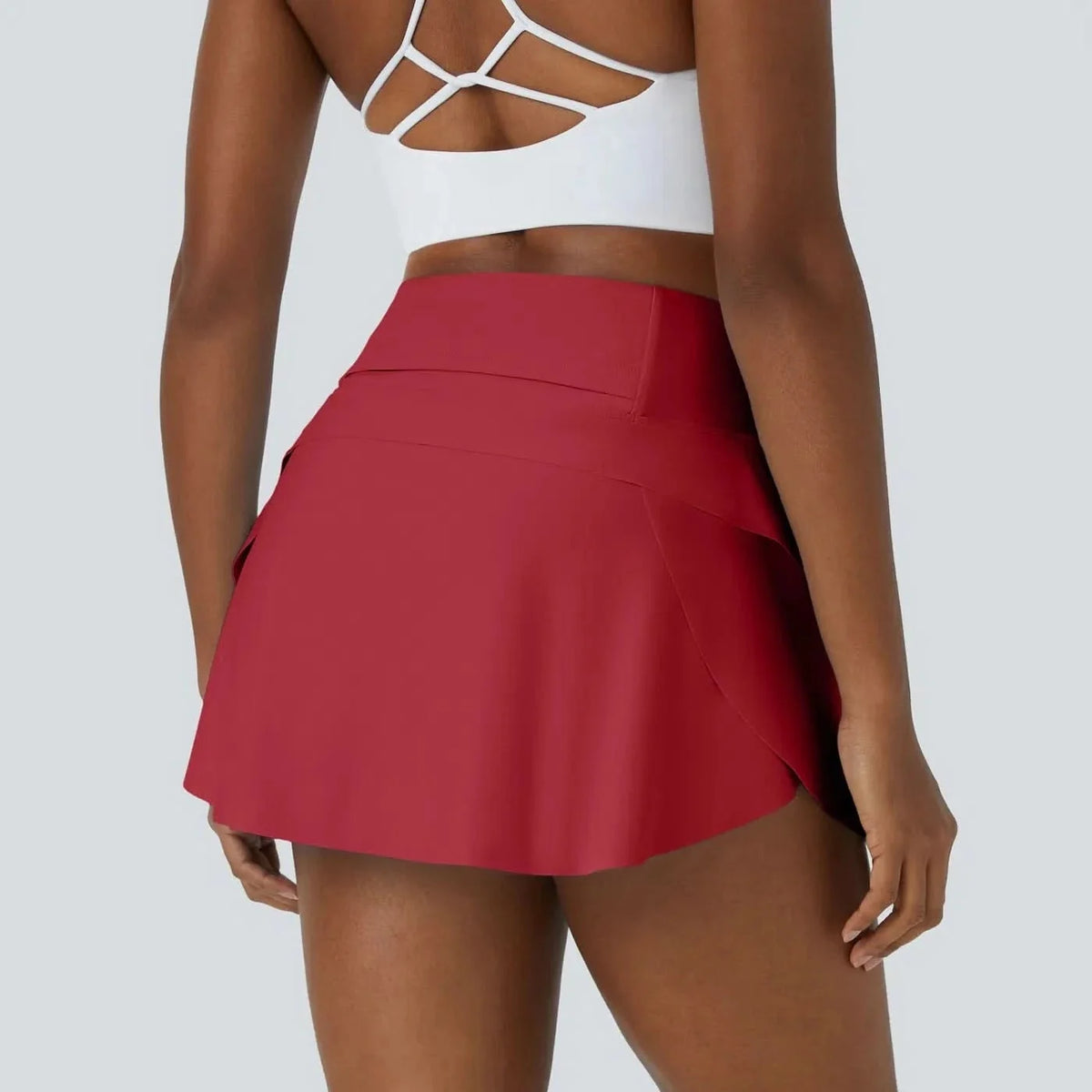 A Line Mini Skirt with Flat High Waistband – image 10