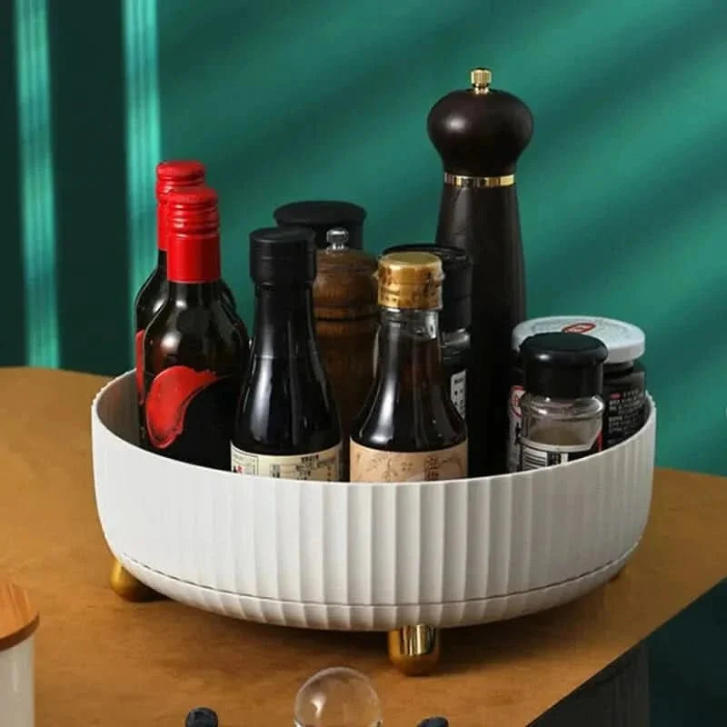 Desk Organiser 360 Rotating, Lazy Susan Turntable, Bathroom Storage, Kitchen Cupboard Organiser for Pantry Storage_05