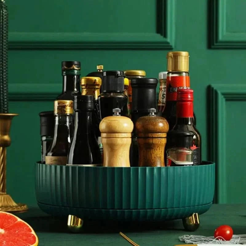 Desk Organiser 360 Rotating, Lazy Susan Turntable, Bathroom Storage, Kitchen Cupboard Organiser for Pantry Storage_07