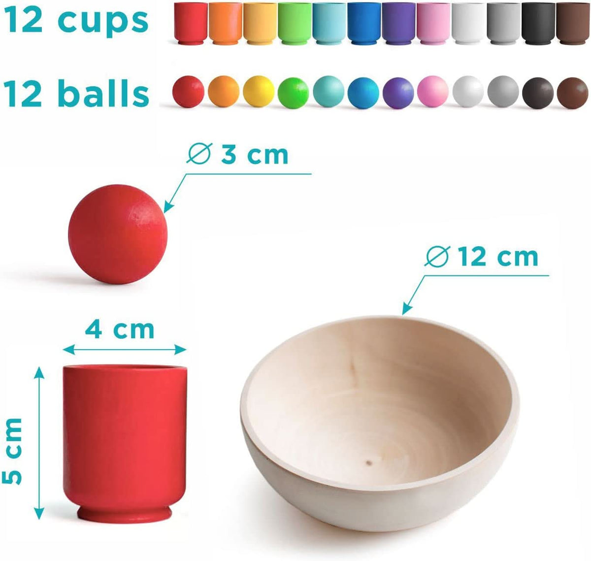 Sensory Toys for 3 Year Olds, Educational Toys for Colours and Shapes – image 6