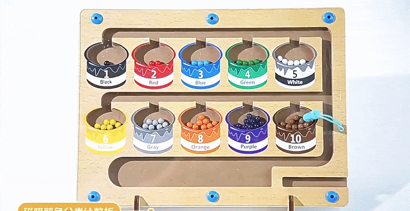 Magnetic Colour and Number Game, Colour Matching Game with Magnetic Board