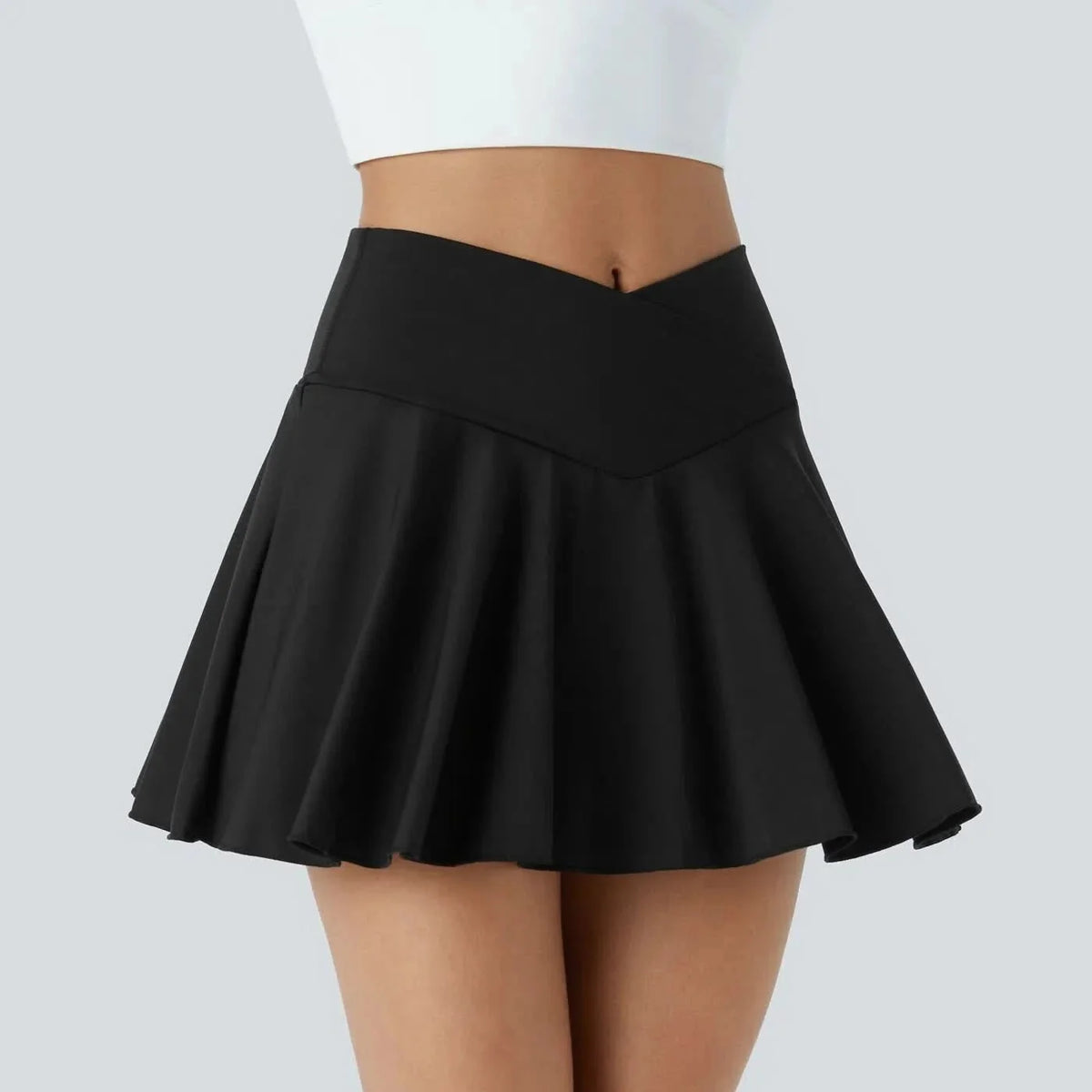 Tennis Skirt with Shorts Liner, High Waisted Mini Skirt with UPF50+ Sun Protection