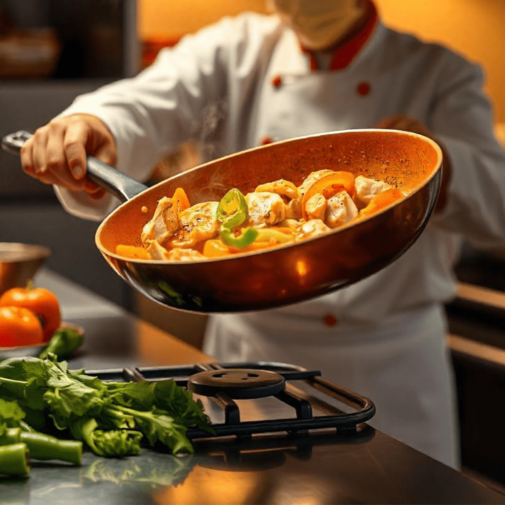 Non Stick Frying Pans, Copper Pan for Induction Hob and Gas, Dishwasher Safe Non Stick Pan Set in 3 Sizes_04