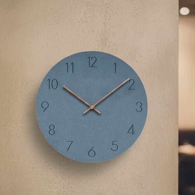 Silent Wall Clock, Kitchen Wall Clock Non Ticking, Modern Wall Clock for Bedroom and Living Room with Walnut Wood Hands_00