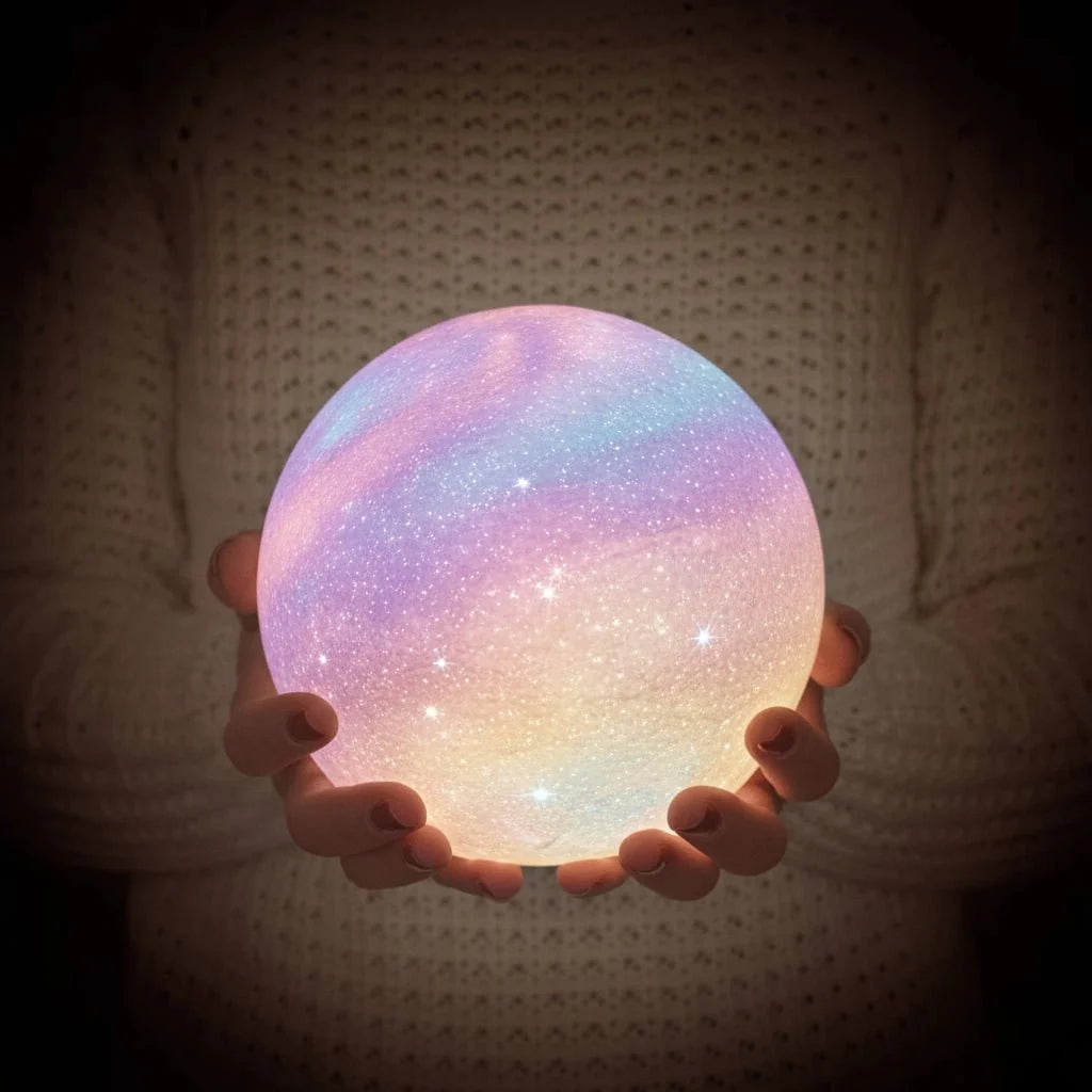 Childrens Night Light, Moon Lamp with Remote Control, Colour Changing LED Moon Light, Dimmable Mood Light for Bedroom_09