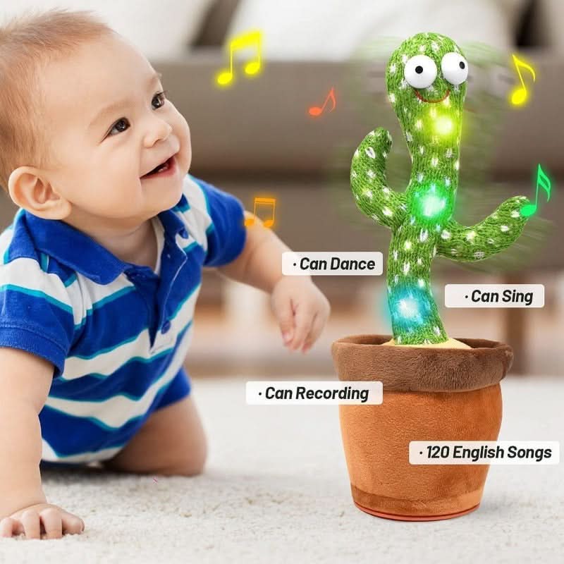 Dancing Cactus Toy, Talking Cactus That Sings and Repeats Your Voice