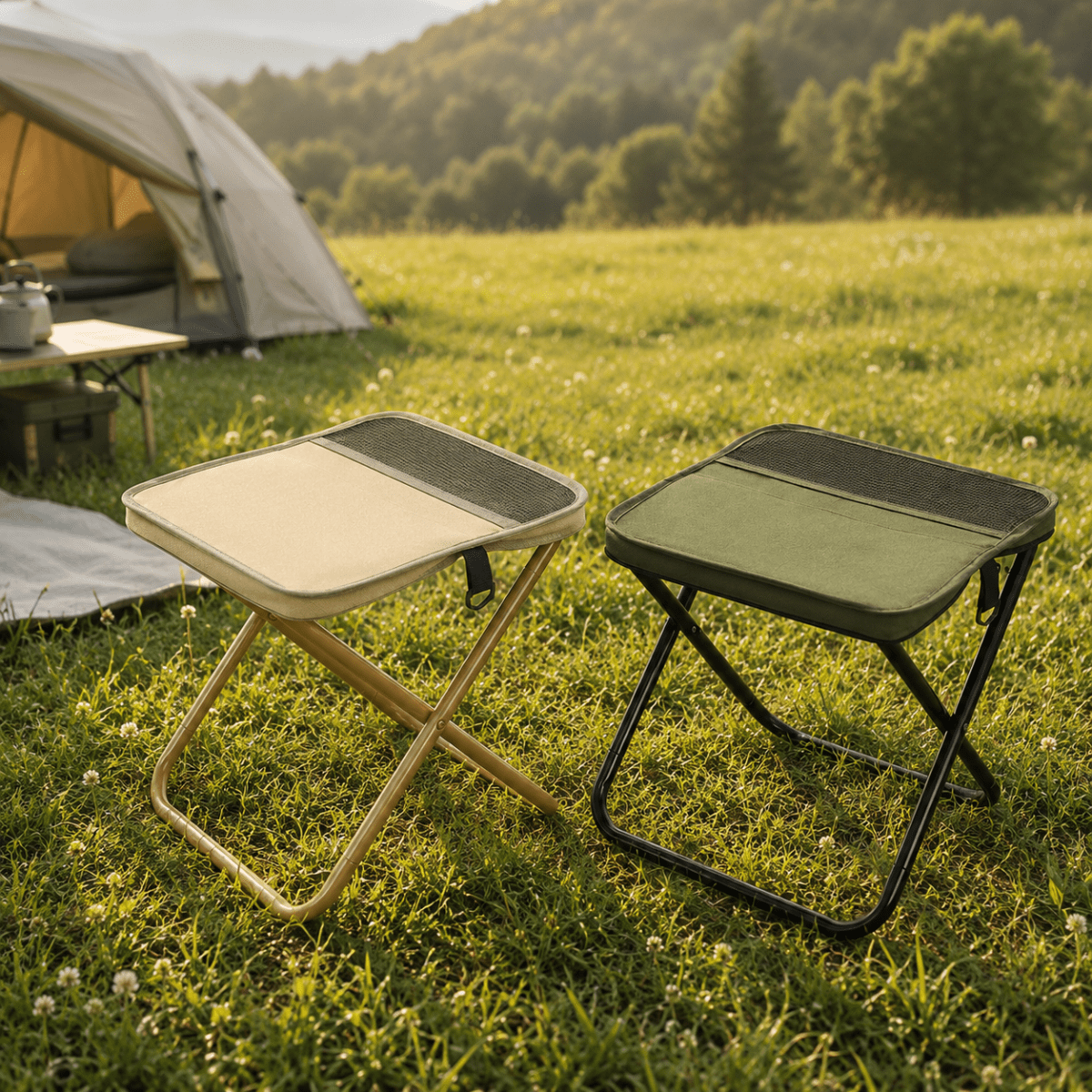 Camping Chairs, Lightweight Folding Chair with Backpack, Waterproof Fishing Chair for Hiking and Festivals_05