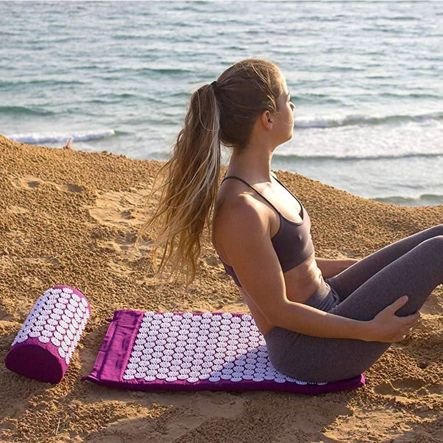 Acupressure Mat for Back and Neck, Massage Mat with Pressure Points, Spike Mat for Feet, Relaxation and Better Sleep_01