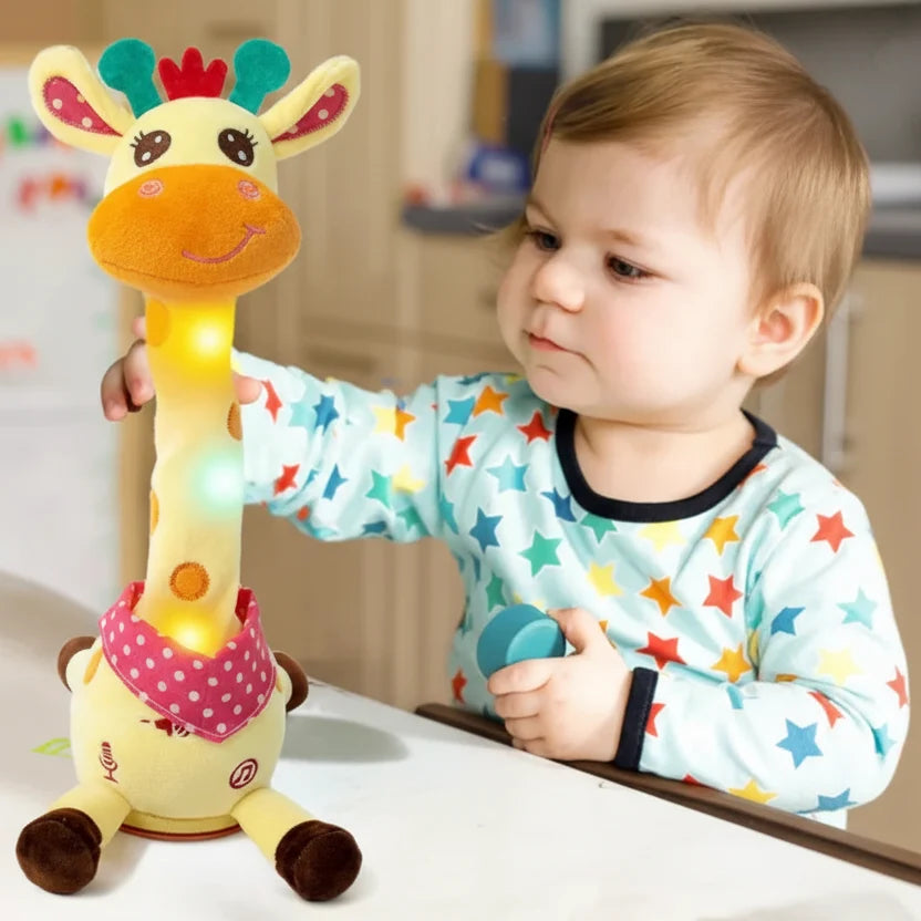 Giraffe Soft Toys, Interactive Toy with Music and Lights