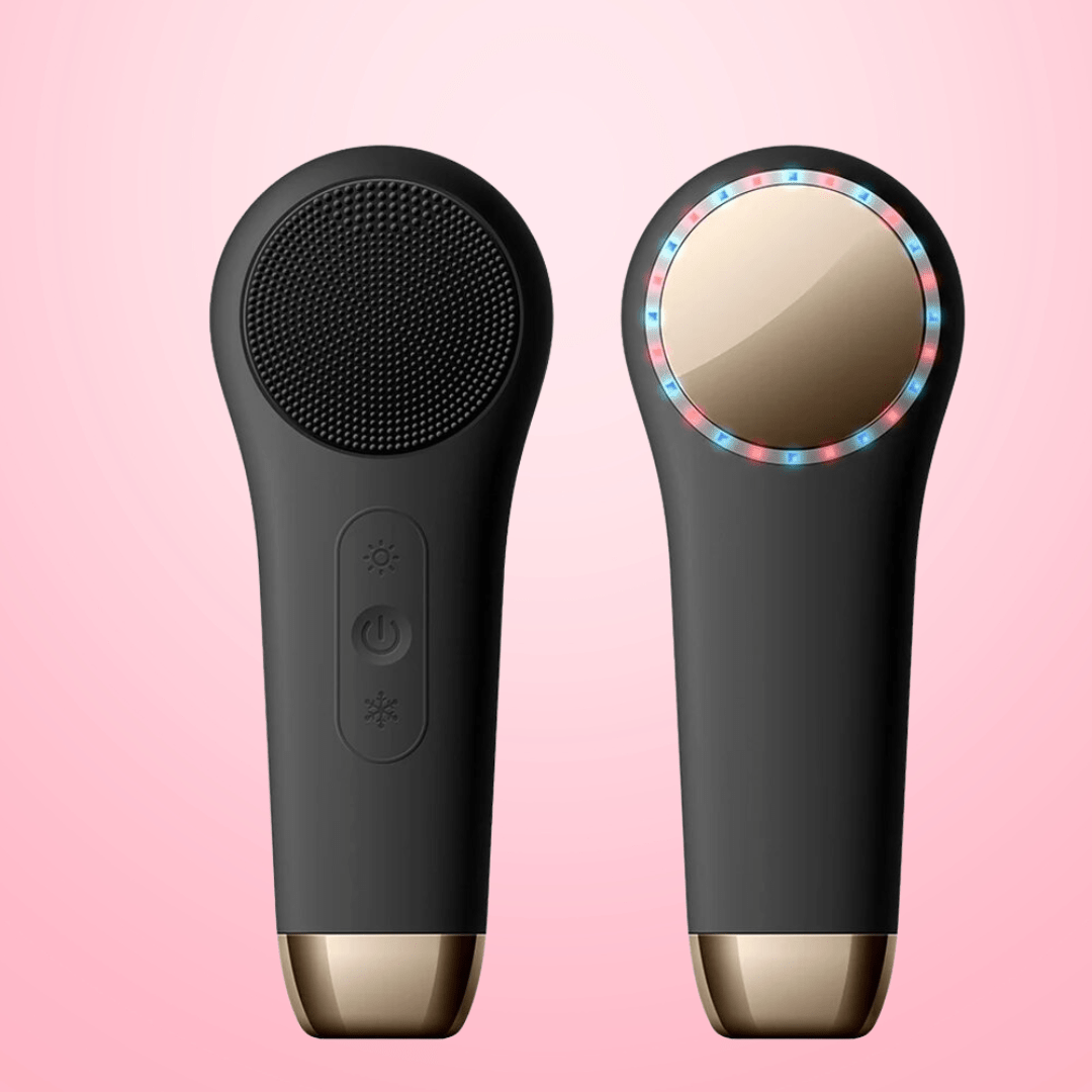 Facial Brush, Face Scrubber, Facial Massager with Red Light Therapy