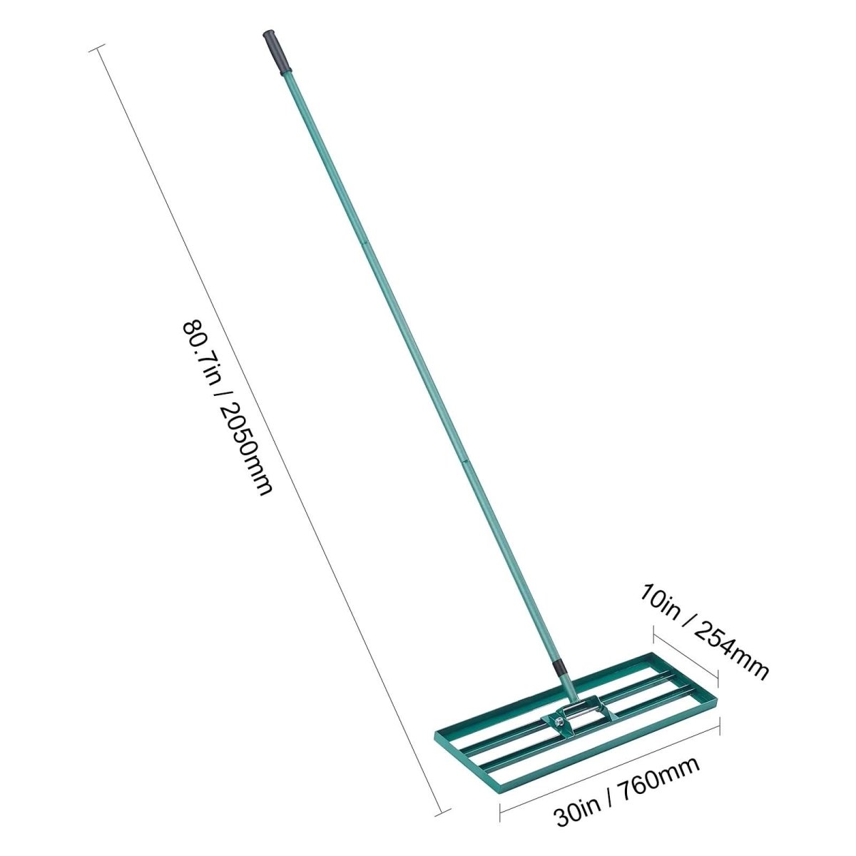Garden Rake, Lawn Levelling Rake with Extra Long Handle – image 10