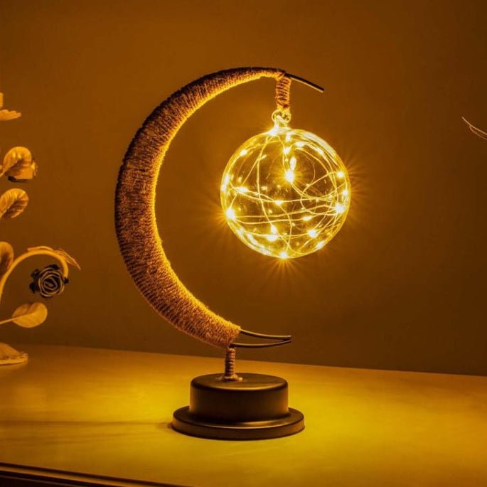 Battery Operated Table Lamp, Moon LED Lamp for Bedroom and Living Room, Bedside Lamps, Bedroom Lighting_00