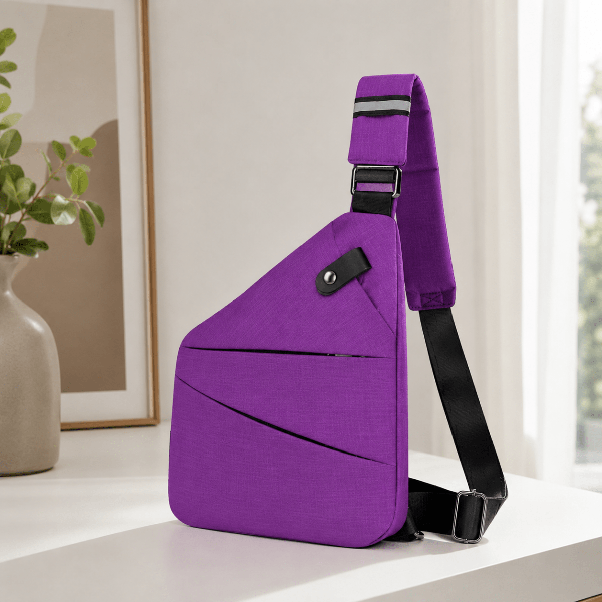 RFID Shoulder Bag with Cut Resistant Strap – image 5