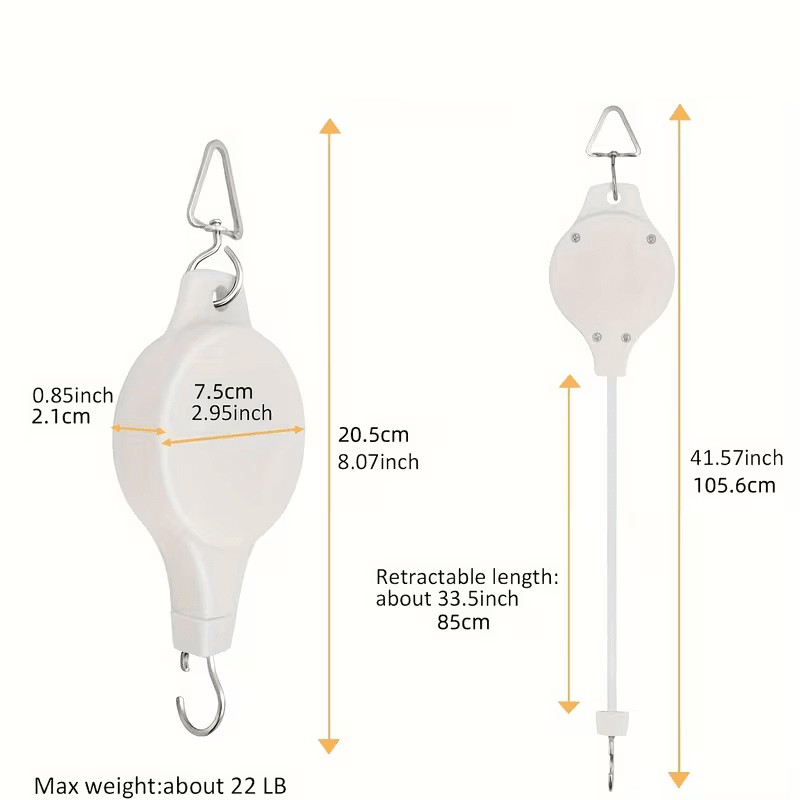 Plant Hanger Pulley Height Adjustable, Hanging Basket Pulley up to 8 kg – image 9
