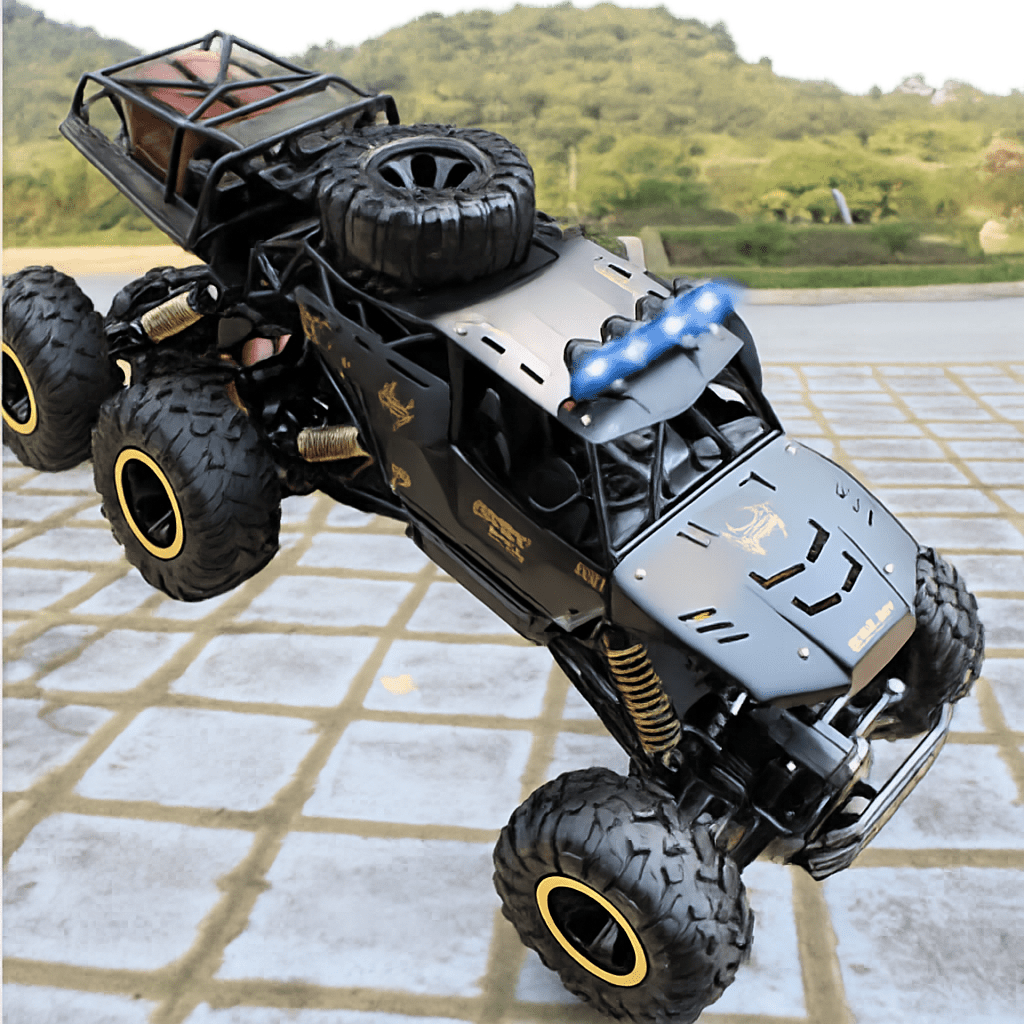 Remote Control Monster Truck with LED Lights, Off Road RC Car, Radio Controlled Car with Six Driven Wheels_04