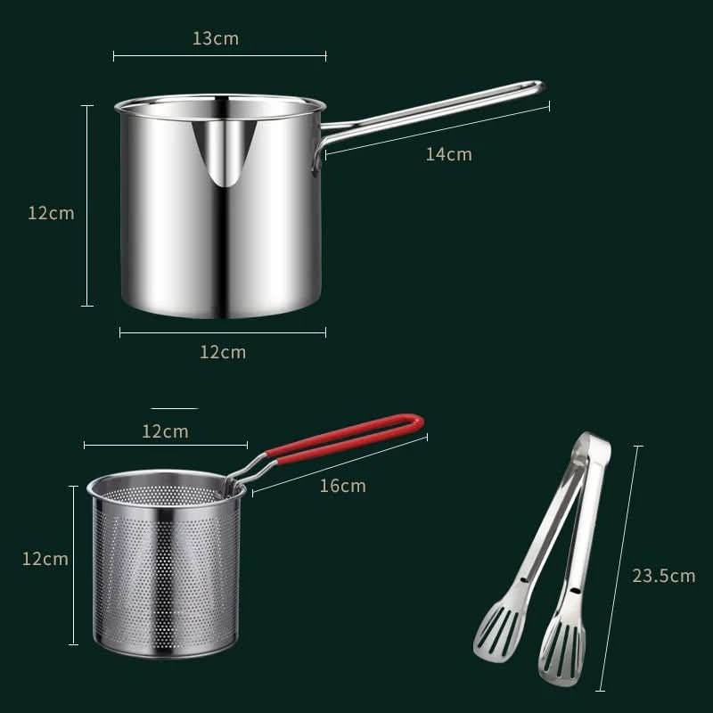 Induction Pan for Deep Frying, Stainless Steel Pot 1200 ml with Pouring Spout, Chip Pan, Milk Pan, Pasta Pot_06