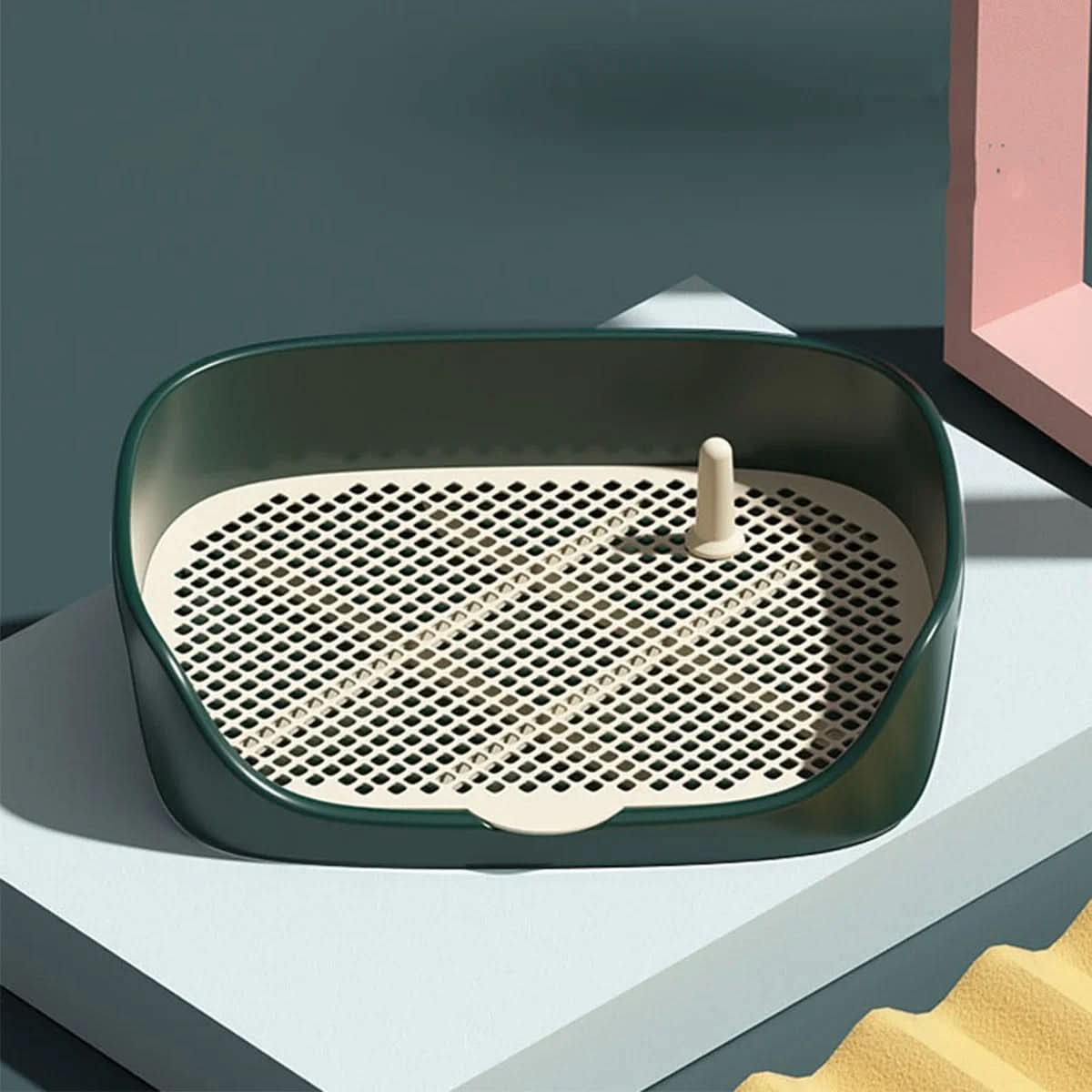 Cat Litter Tray, Dog Litter Tray for Puppy Training, Cat Litter Box for Kittens with Anti Splash Rim and Low Entry_08