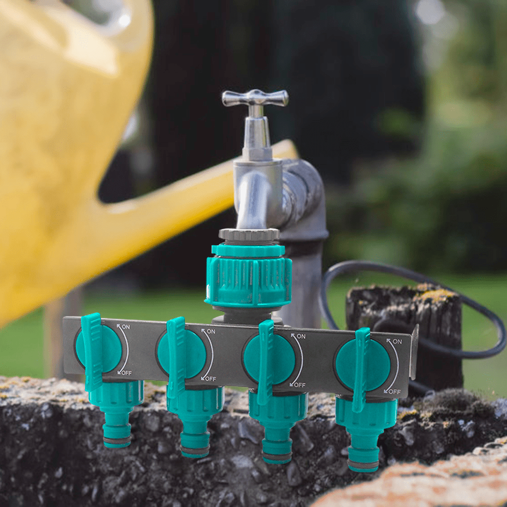 4 Way Garden Hose Splitter, Hose Tap Connector with Separate Flow Control – image 5