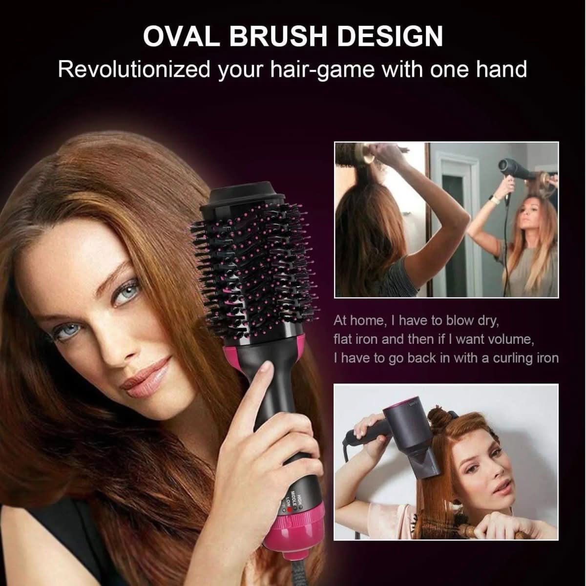 Hair Dryer 4 in 1, Hot Air Styler with Heat Resistant Glove