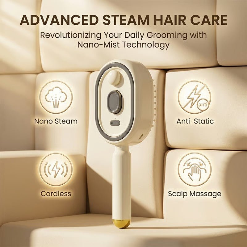 Hair Comb with Red Light and Spray, Electric Comb Rechargeable via USB, Cordless Hair Styling Comb for Home and Travel_03