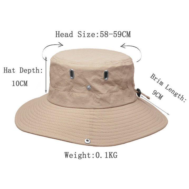 Sun Hat with UV Protection, Wide Brim Hat for Hiking and Camping, Foldable Summer Hat for Fishing_04