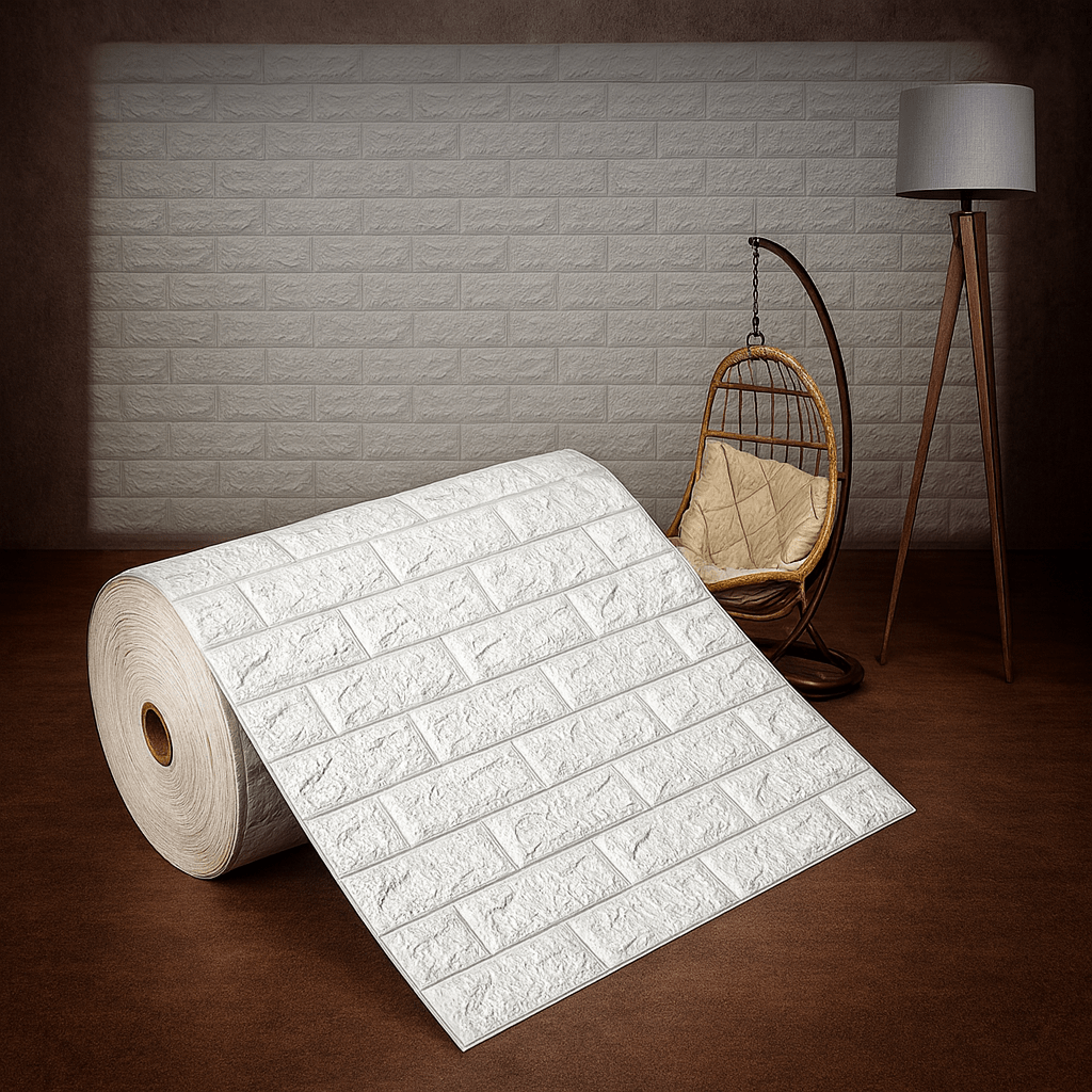 3D Wall Panels Self Adhesive, Waterproof Bathroom Wall Panels, Brick Effect PVC Wall Panels for Kitchen and Living Room_12