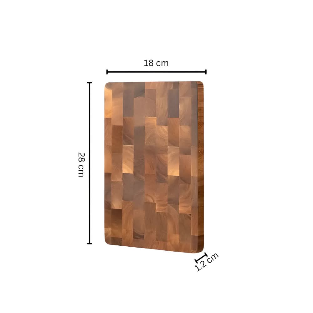 Wooden Chopping Boards, Acacia Wood Chopping Board with Checkerboard Pattern – image 10