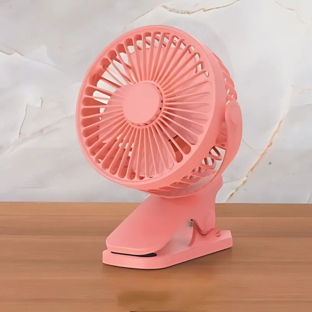 Clip On Desk Fan, USB Portable Fan with Strong Clip – image 10