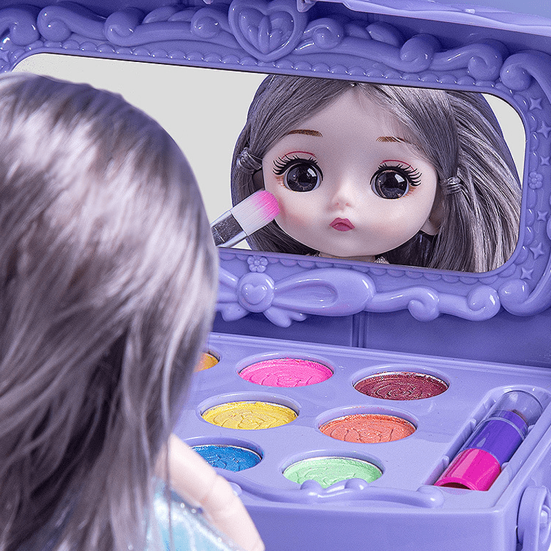 Toy Makeup Set, Washable Make Up Kit for Children with Carry Bag, Pretend Play Makeup and Role Play Toys_05