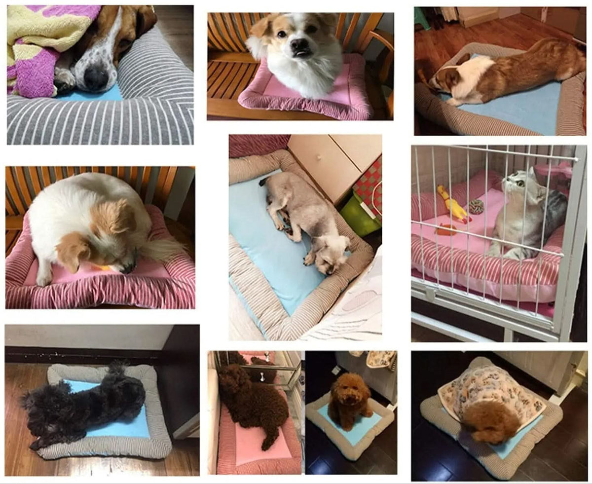 Dog Cooling Mat, Cooling Mat for Cats, Pet Cooling Mat for Hot Days, Non Slip Machine Washable Cool Bed for Dogs_07