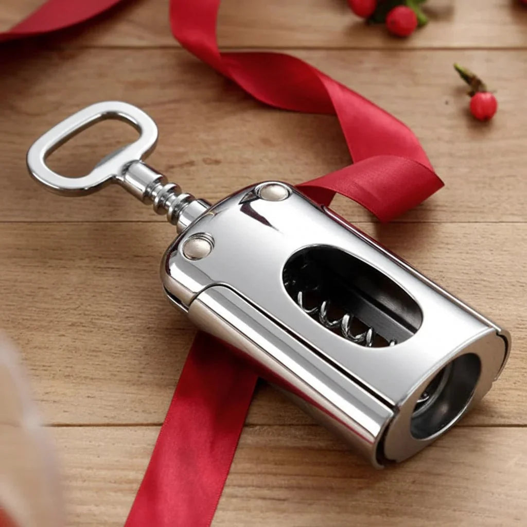 Corkscrew Wine Bottle Opener, Winged Corkscrew in Stainless Steel, Wine Opener for Natural and Synthetic Corks_03