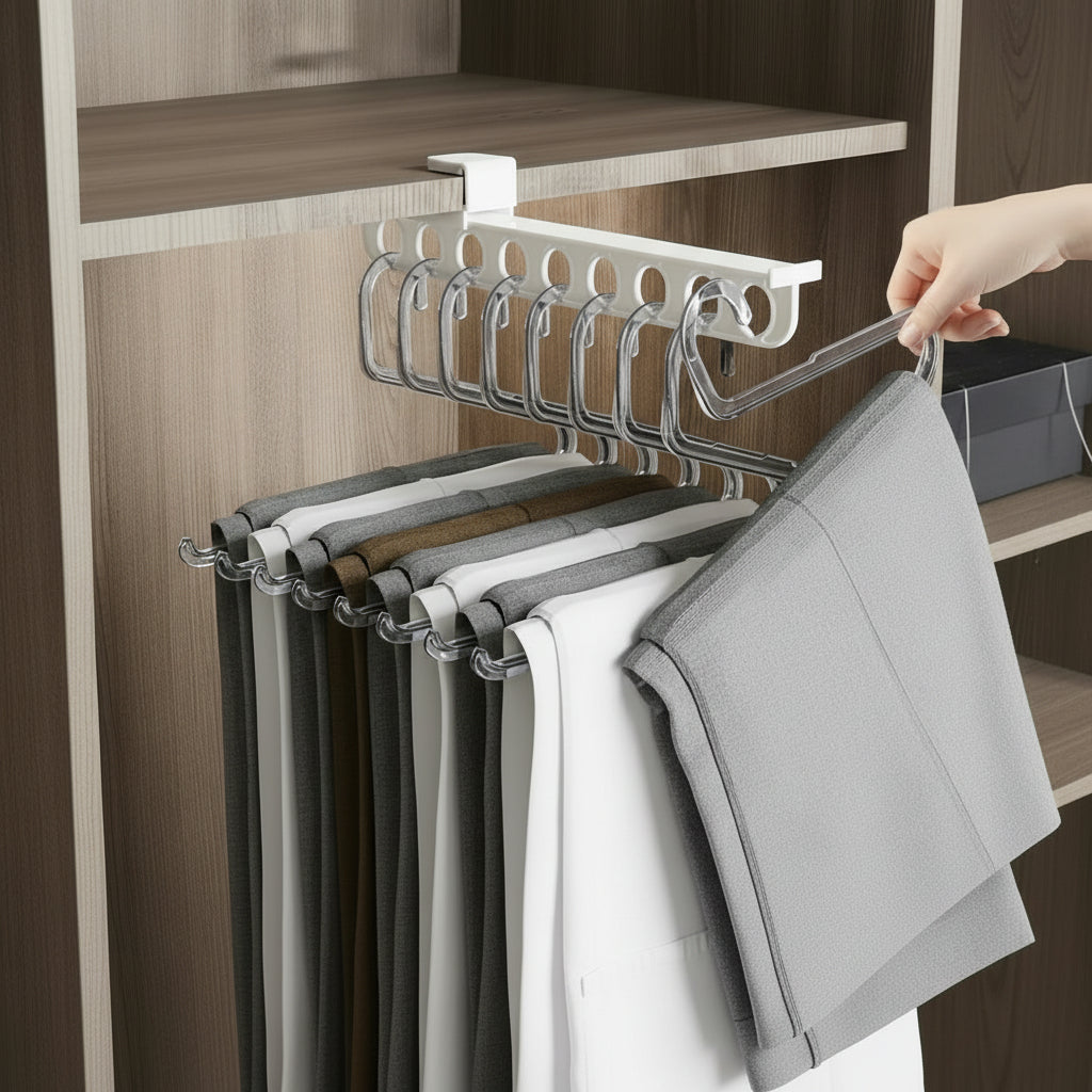 Pull Out Wardrobe Rail, Wardrobe Organiser for Deep Closets