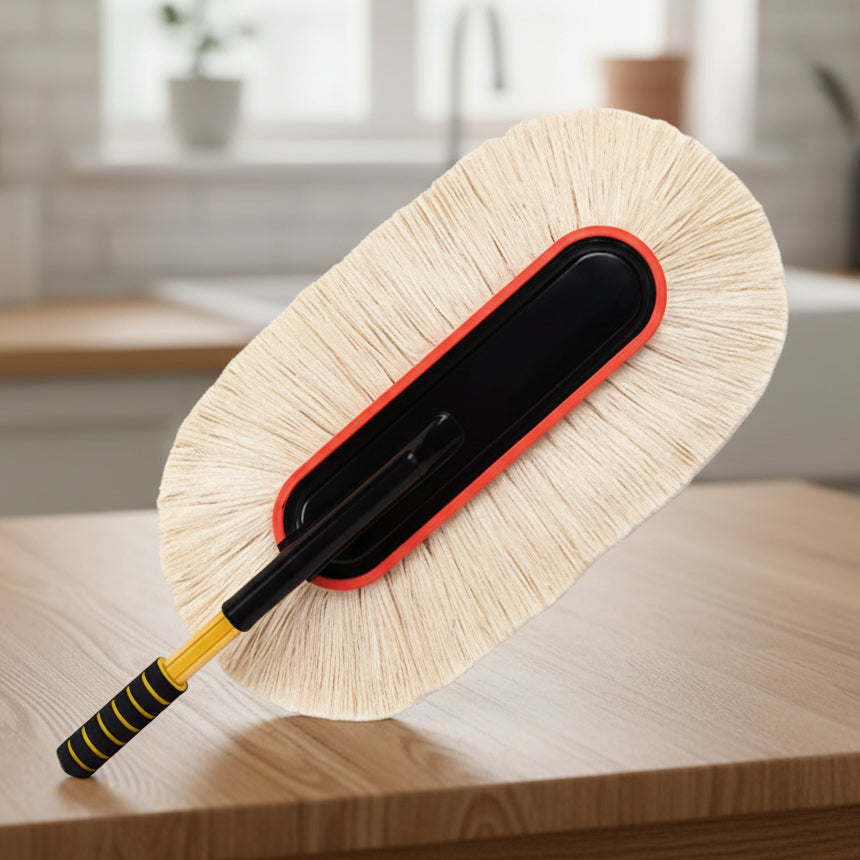 Extendable Duster, Telescopic Car Duster with Soft Cotton Threads, Waterless Car Cleaning Brush, Car Accessories