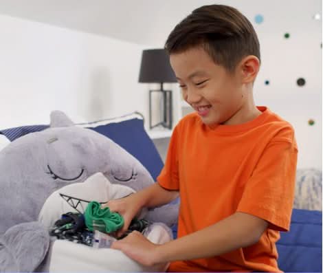 Kids Sleeping Bag with Pillow, Animal Sleeping Bag and Soft Toy 2 in 1, Plush Toy Stuffed Animal for Sleepovers_04