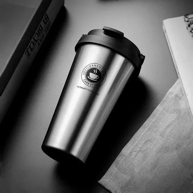 Travel Mug 500 ml, Insulated Travel Coffee Mug with Sliding Lid, Double Walled Stainless Steel Reusable Coffee Cup_05