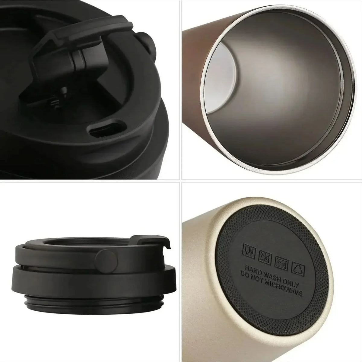 Travel Mug 500 ml, Insulated Travel Coffee Mug with Sliding Lid, Double Walled Stainless Steel Reusable Coffee Cup_03