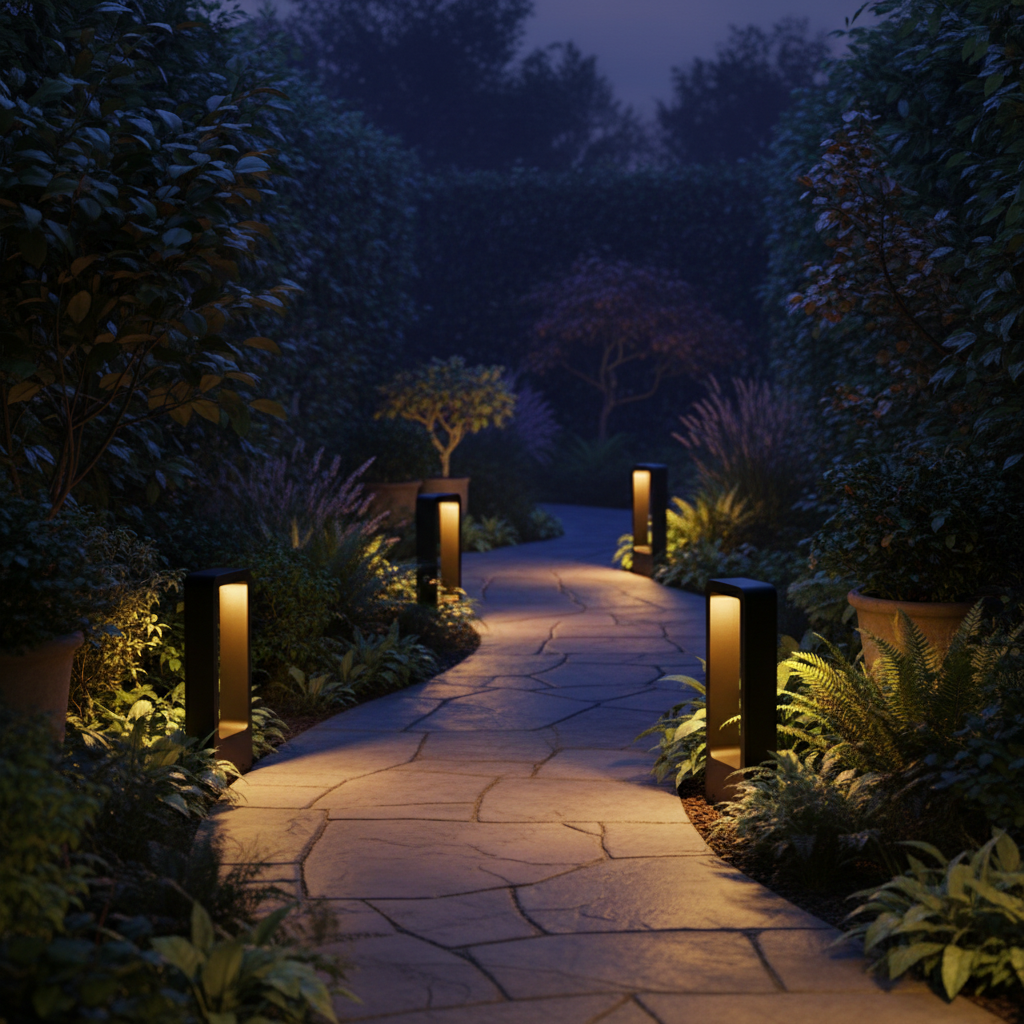 Outdoor Garden Lights, LED Driveway Lights for Paths and Flower Beds, Mains or 12V Outdoor Lighting in 30 to 80 cm