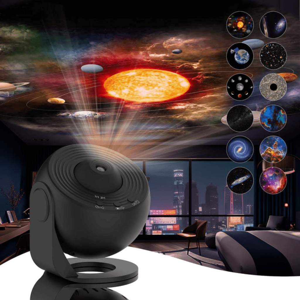 Nebula Projector, Galaxy Projector Light with 13 HD Discs and Timer, Star Projector for Bedroom and Kids Room_08