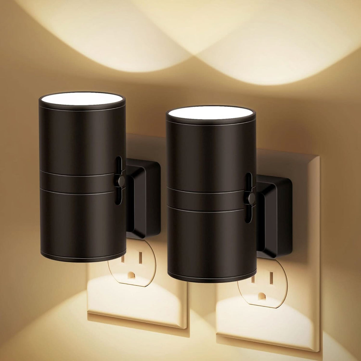 LED Night Lights with Dusk to Dawn Light Sensor, Sensor Night Light for Bedroom and Hallway