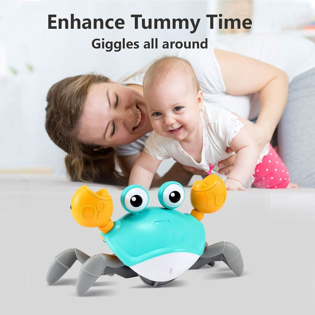 Baby Toys, Rechargeable Crawling Crab Toy with Music and Lights – image 5