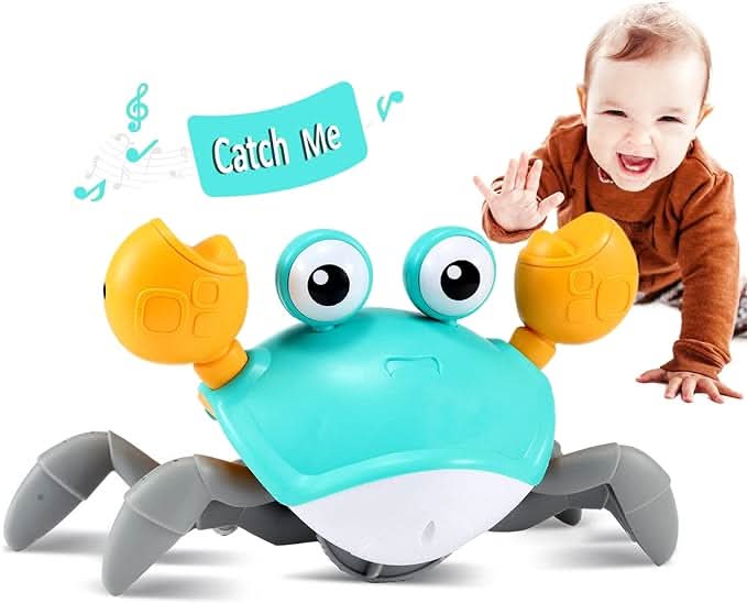 Baby Toys, Rechargeable Crawling Crab Toy with Music and Lights – image 8