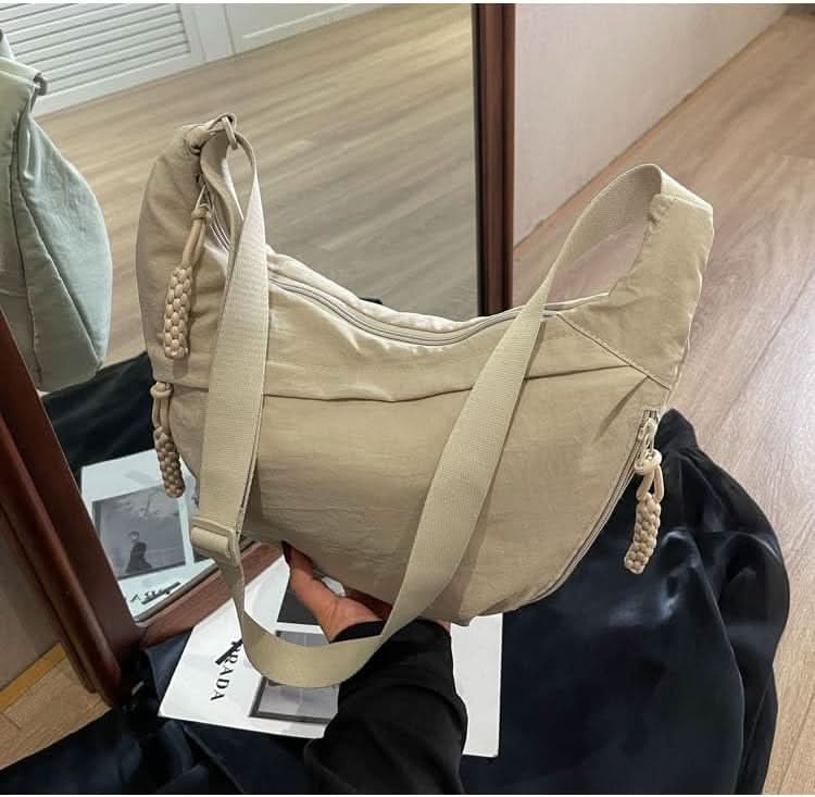 Shoulder Bags, Lightweight Nylon Bag with Adjustable Strap, Everyday Bag for Leisure and Travel, Work Bag, Handbag