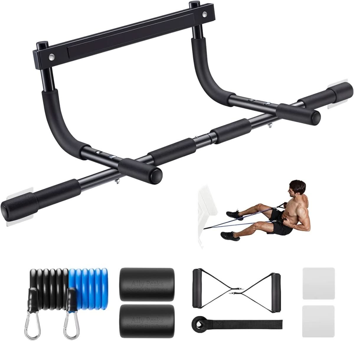 Home Pull Up Bar for Door, Steel Door Frame Pull Up Bars with 200 kg Load