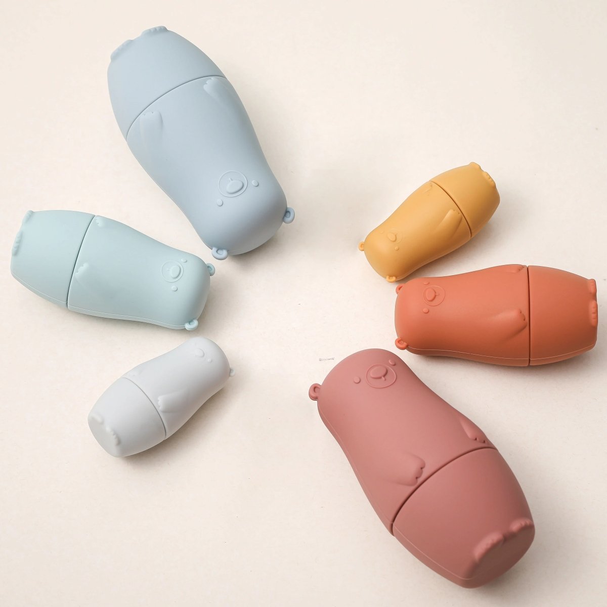 Silicone Nesting Dolls for Babies, Sensory Toys for 6 Month Old, Stacking Toy Bears or Penguins, Toys for 1 Year Old_12