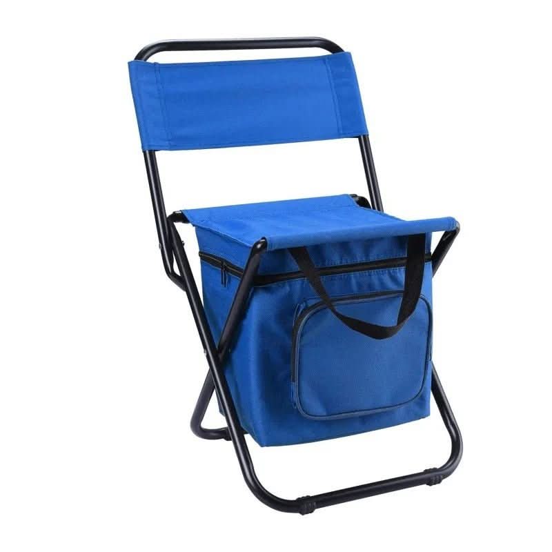 Folding Camping Chairs, Folding Chair with Cooler Bag and Backrest, Garden Chair, Beach Chair for Festivals_08
