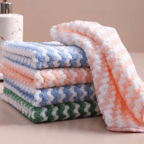 Microfibre Cloths, Coral Fleece Cleaning Cloths for Streak Free Cleaning, Glass Cleaning Cloth, Dish Cloths for Kitchen_03