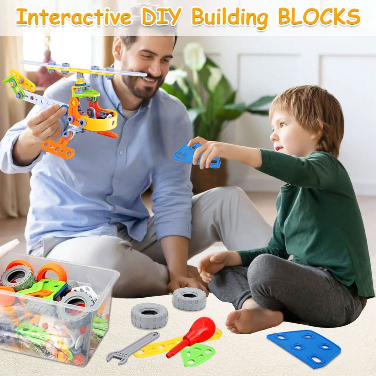 Building Blocks Construction Set with Storage Box – image 4