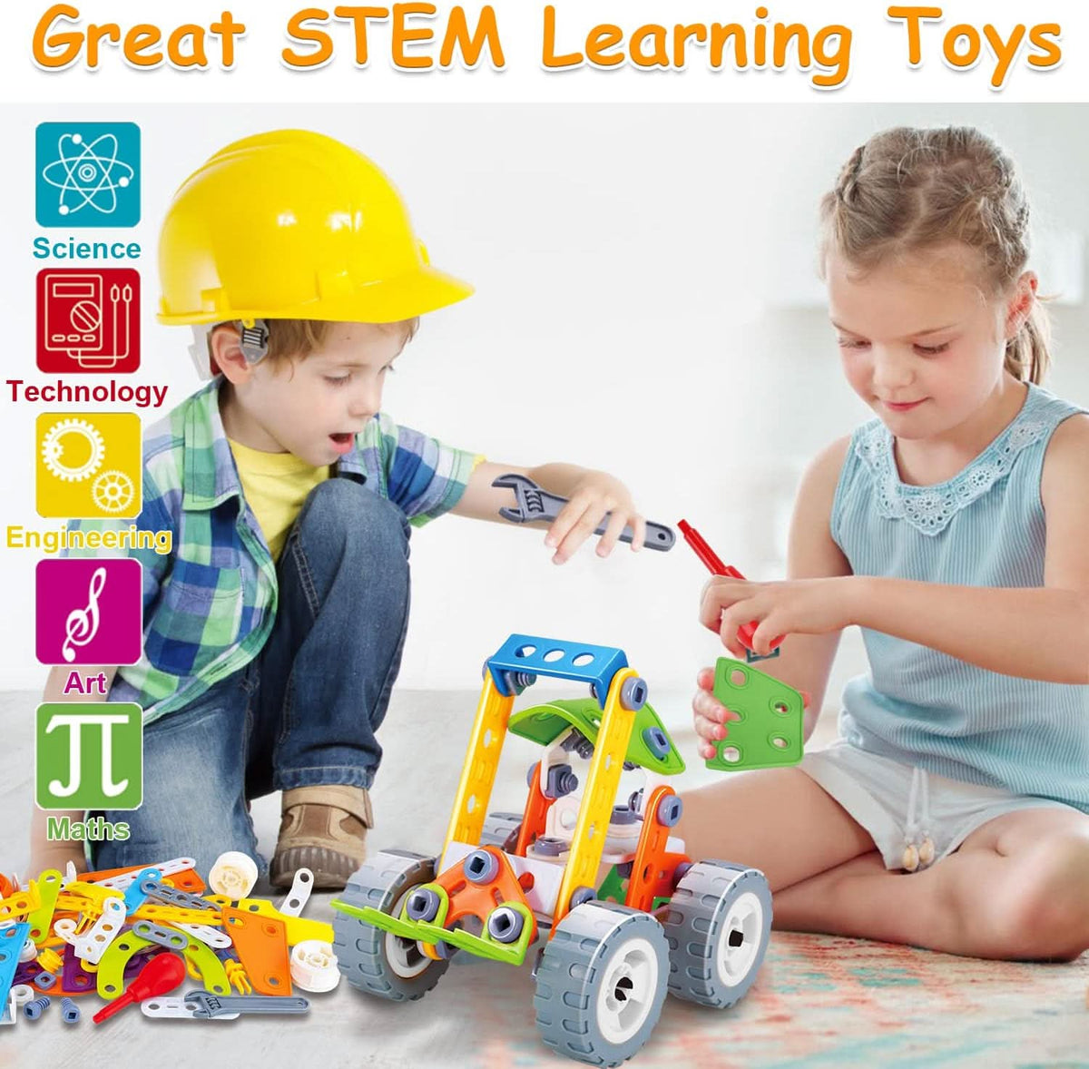 Building Blocks Construction Set with Storage Box